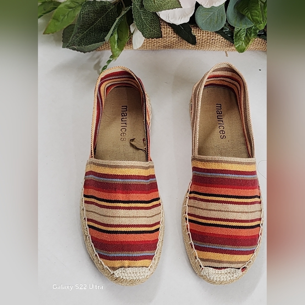 Maurices Multicolor Striped Espadrilles